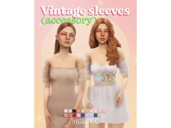 Maxis Match Vintage accessory sleeves - The Sims 4 Custom Content