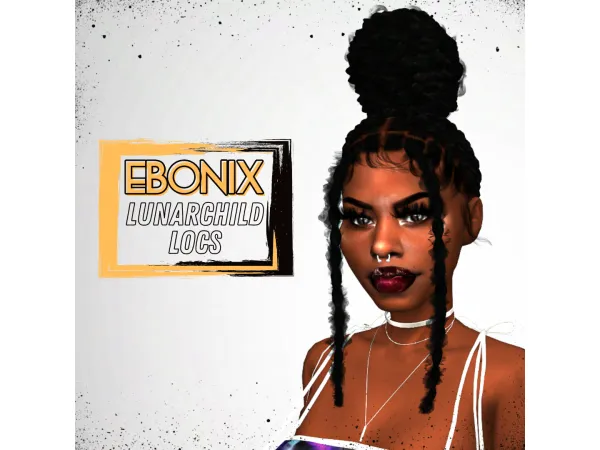 Alpha Lunar Child Locs by EbonixSims - The Sims 4 Custom Content