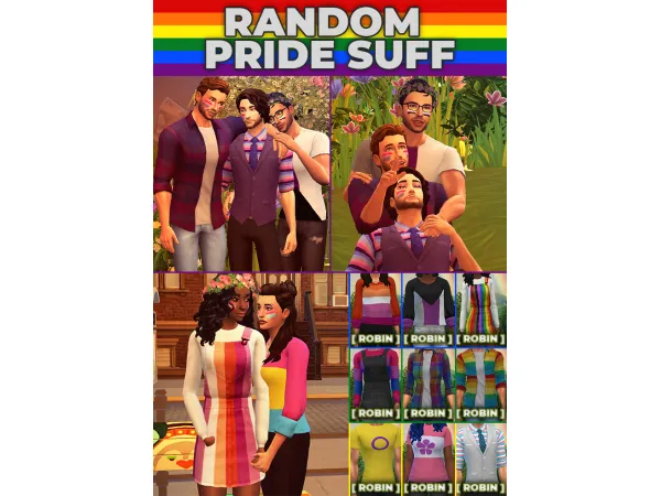 Maxis Match Random Pride Stuff 2021 by Robin - The Sims 4 Custom Content