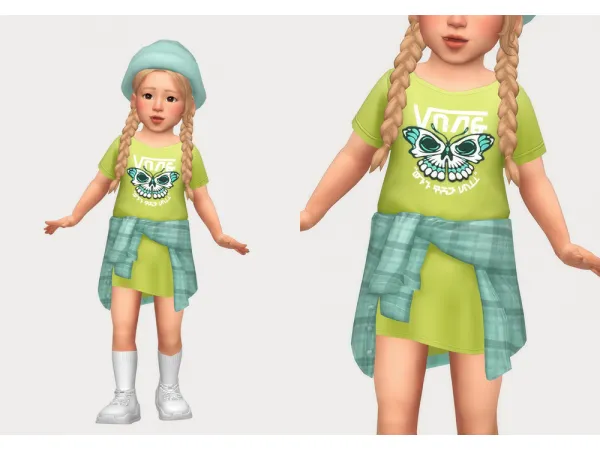 Maxis Match tied shirts by casteru - The Sims 4 Custom Content