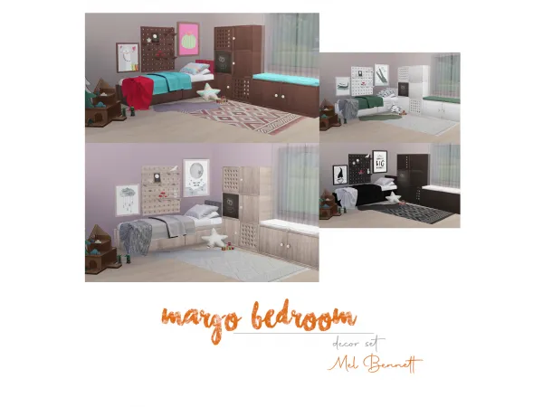 Alpha Margo Bedroom - The Sims 4 Custom Content
