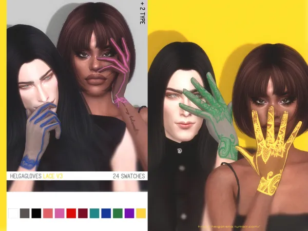 Mix helgagloves lace_v 1 3 by helgatisha - The Sims 4 Custom Content