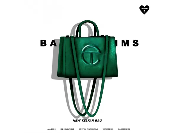 Alpha NEW TELFAR BAG by simsfinds - The Sims 4 Custom Content