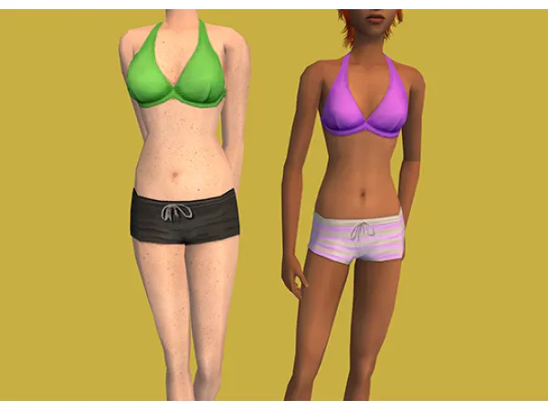 Seasons Bikini Recolors as Separates - The Sims 2 Custom Content