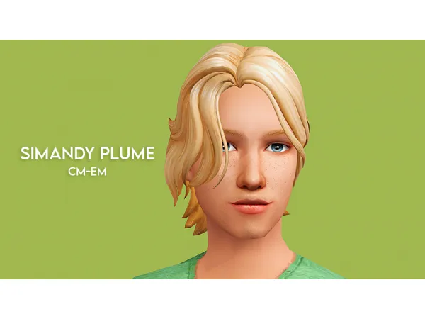 4t2 simandy Plume Hair by simsfinds - The Sims 2 Custom Content