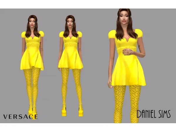 Alpha Ariana Grande in Versace - The Sims 4 Custom Content