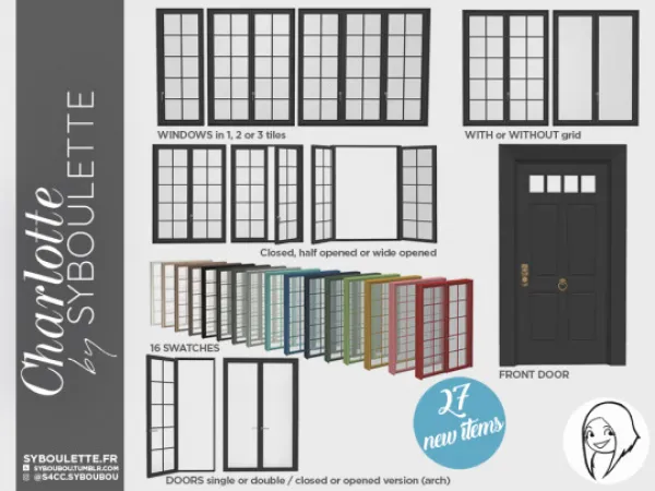Alpha Charlotte set - The Sims 4 Custom Content