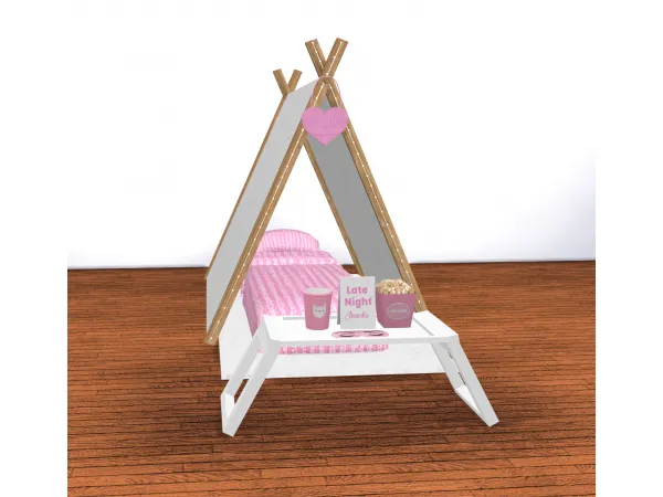 Alpha Kids Slumber Party Set by simmerkatex - The Sims 4 custom content