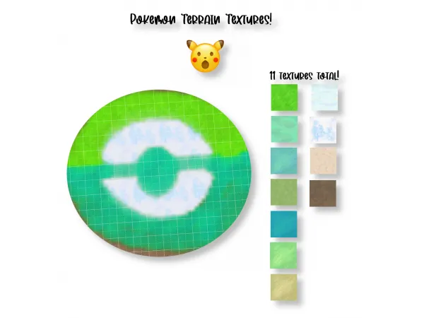 Maxis Match Pokemon Terrain Paints by Dark_Devious_Fox - The Sims 4 Custom Content