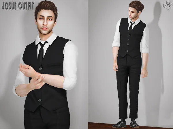 Alpha Josue Outfit BRsims - The Sims 4 Custom Content