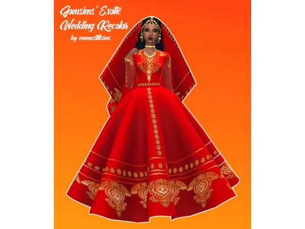 Alpha EXOTIC WEDDING RECOLOR - The Sims 4 Custom Content