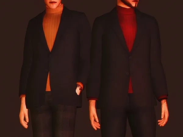 Maxis Match Aaron Blazer - The Sims 4 Custom Content