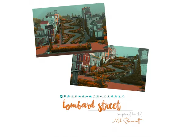 Alpha Lombard Street Inspired Build - The Sims 4 Custom Content
