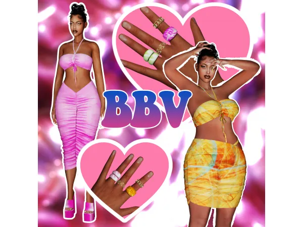 Alpha Summer Mini Collection by Body by Vasquez - The Sims 4 Custom Content