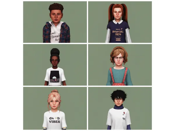 Mix Kids Sim Download by Simsifully - The Sims 4 Custom Content