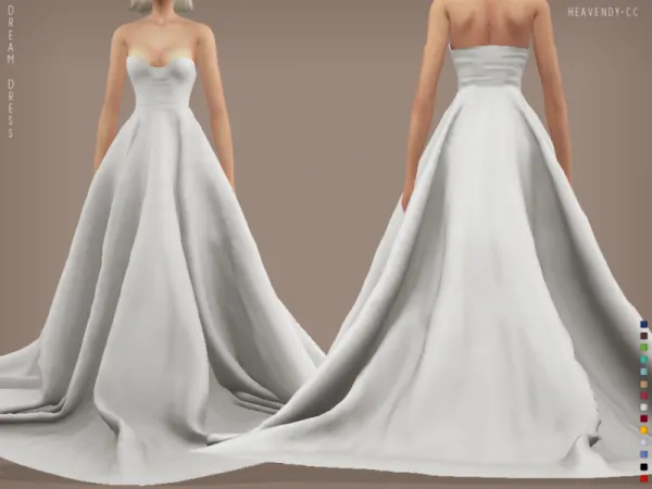 Maxis Match [Heavendy ] Dream Dress - The Sims 4 Custom Content