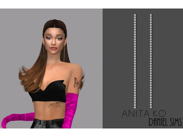 Alpha Ariana Grande in Anita Ko Jewelry - The Sims 4 Custom Content