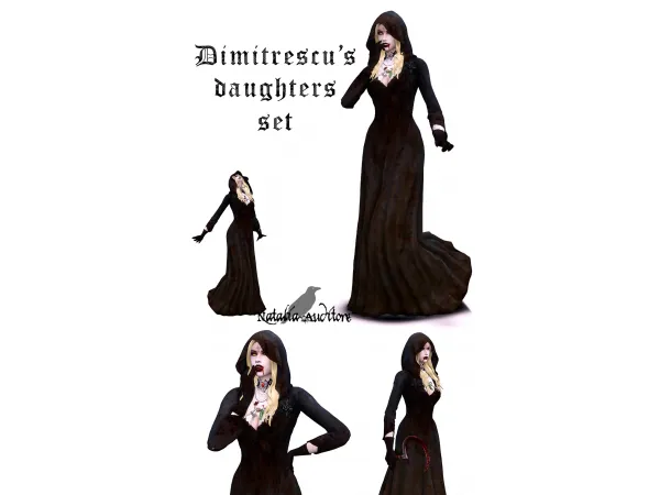 Maxis Match Dimitrescu's daughters set Auditore by Natalia - The Sims 4 Custom Content
