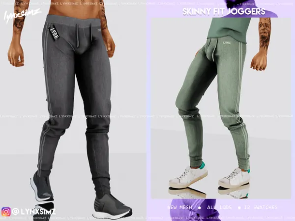 Alpha LYNXsimz M Joggers - The Sims 4 Custom Content