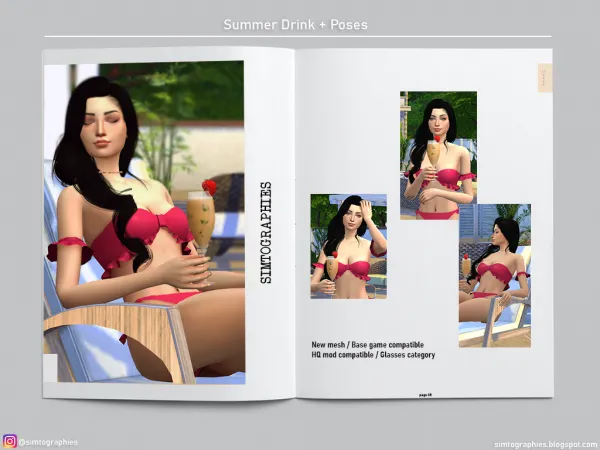 Maxis Match Summer Drink - The Sims 4 Custom Content