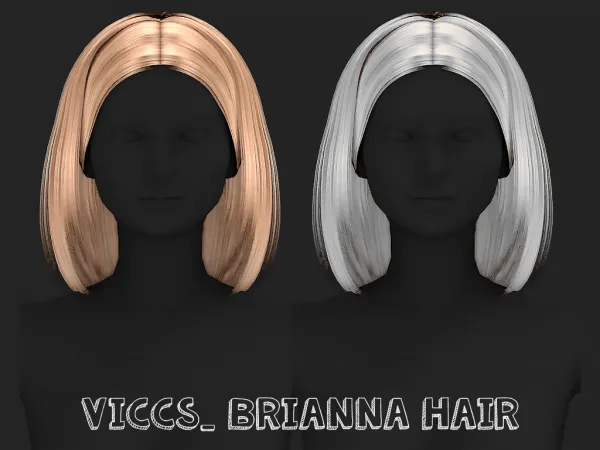 Alpha VICCS_BRIANNA HAIR - The Sims 4 Custom Content