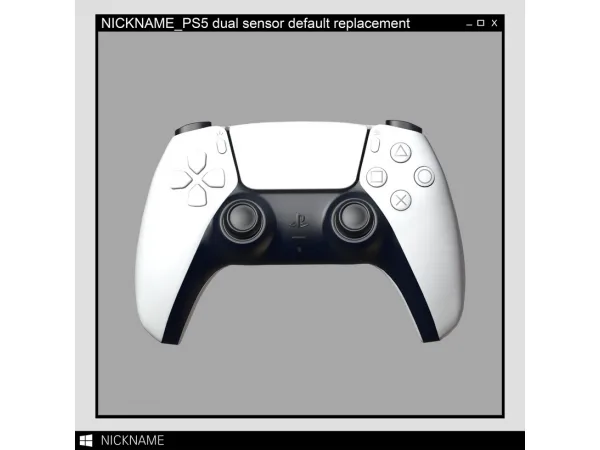 Alpha PlayStation 5 dual sensor_default replacement by nickname - The Sims 4 Custom Content