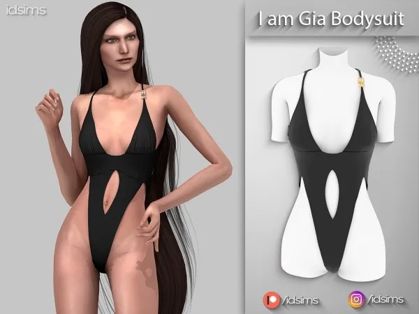 Alpha I am Gia Bodysuit - The Sims 4 Custom Content