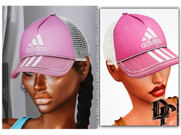 Alpha BASEBALL CAP (Female VER) by - The Sims 4 Custom Content