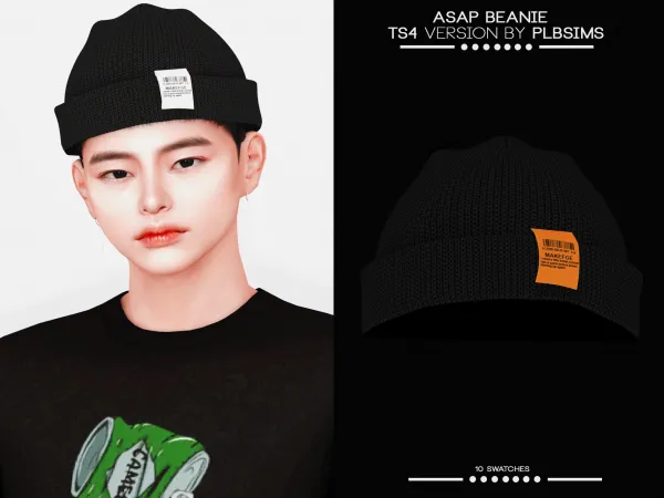 Alpha Aap Beanie - The Sims 4 Custom Content