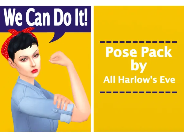 Maxis Match We Can Do It Pose Pack - The Sims 4 Custom Content