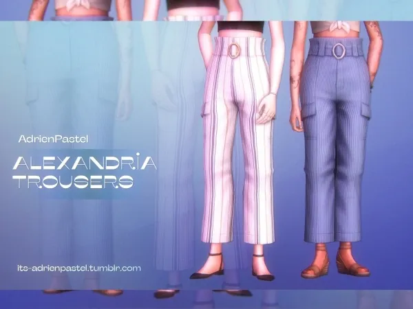 Maxis Match Alexandria Trousers - The Sims 4 Custom Content