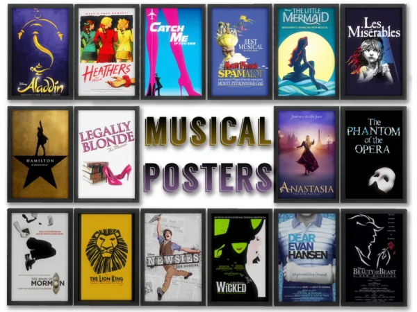 Alpha Broadway Posters by MakeSims - The Sims 4 Custom Content