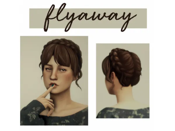 Maxis Match flyaway hair - The Sims 4 Custom Content