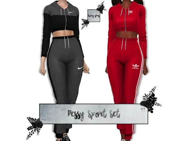 Alpha Dessy Sport Top - The Sims 4 Custom Content