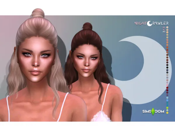 Alpha nightcravler eve hair - The Sims 4 Custom Content