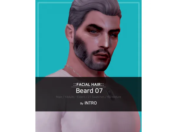 Mix [INTRO] Beard 07 08 - The Sims 4 Custom Content