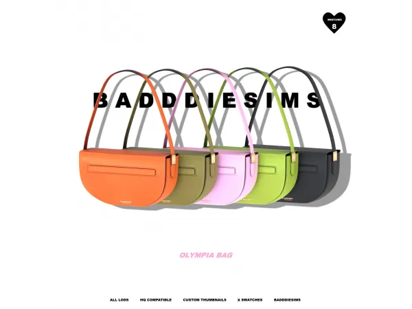 Alpha OLYMPIA BAG by BADDDIESIMS - The Sims 4 Custom Content