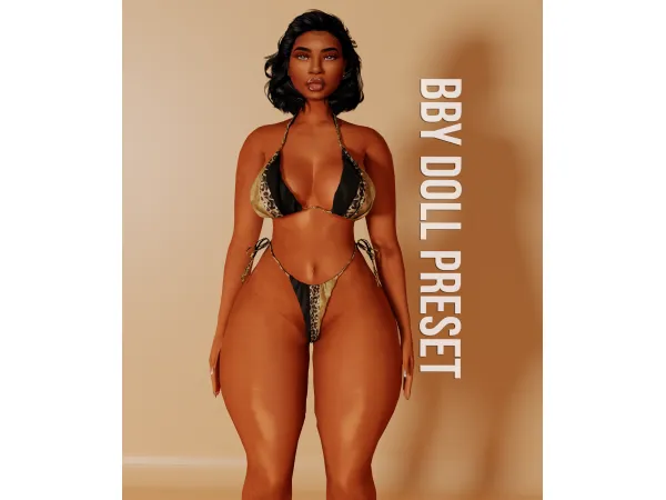 Mix BBY Doll Preset by Afrosimtric Simmer - The Sims 4 Custom Content