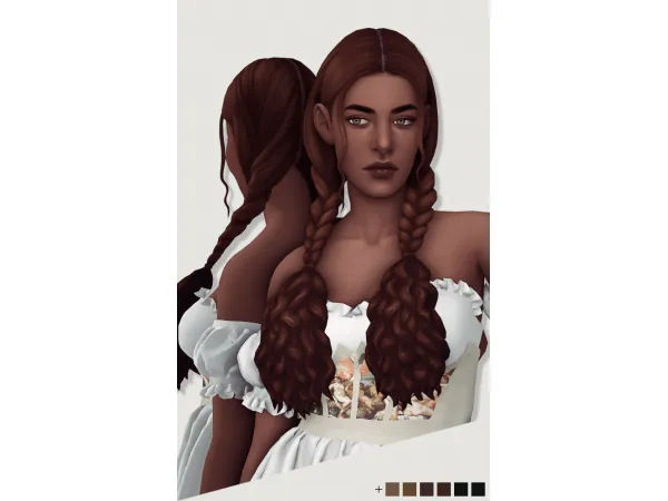 Maxis Match luutzi Valburga female hair - The Sims 4 Custom Content