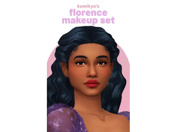 Maxis Match Florence Makeup Set by Kumikya - The Sims 4 Custom Content