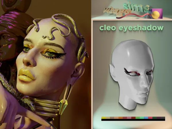 Mix cleo eyeshadow by v1s4g3 - The Sims 4 custom content