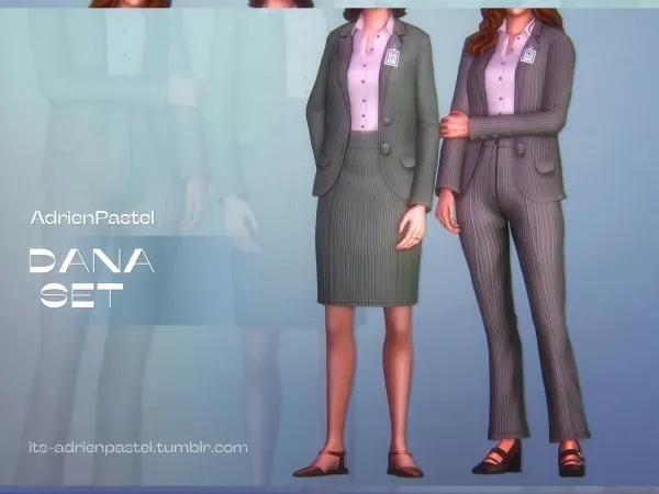 Maxis Match Dana Trousers by adrienpastel - The Sims 4 Custom Content