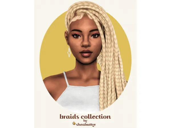 Maxis Match braids collection by sheabuttyr - The Sims 4 Custom Content