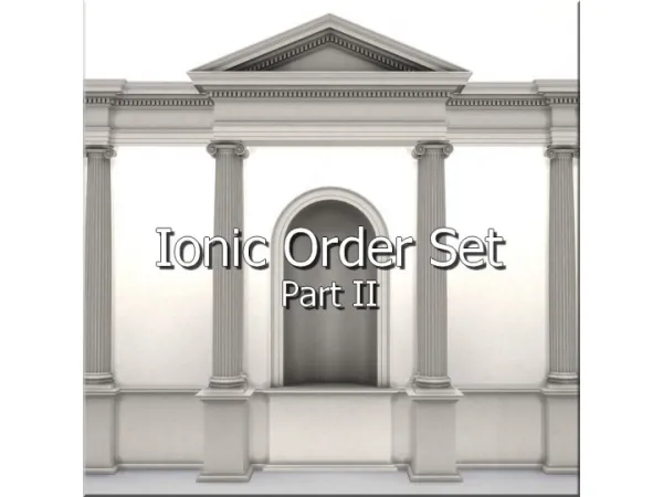 Mix Ionic Order Set Part II by TheJim07 - The Sims 4 Custom Content