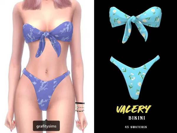 Alpha Valery Bikini - The Sims 4 Custom Content
