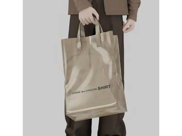 Alpha CDG pvc shopping bag Pose by XION - The Sims 4 Custom Content
