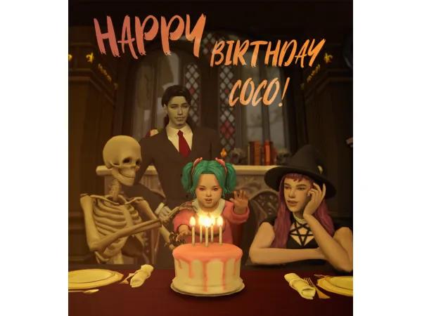 Mix STOOKIE It's my birthday posepack - The Sims 4 Custom Content
