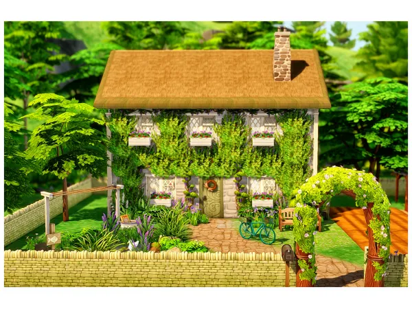 Maxis Match SMALL COSY COTTAGE - The Sims 4 Custom Content