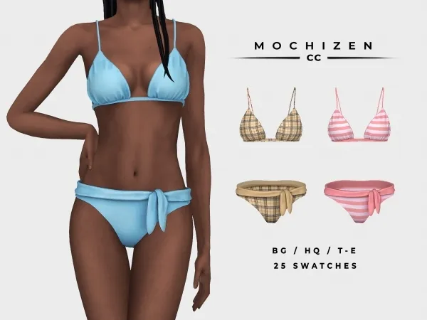 Mix Mochizen Bikini Swimsuit - The Sims 4 Custom Content