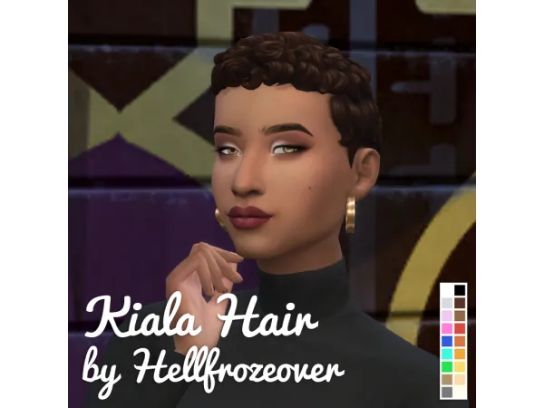 Maxis Match Hair Kiala - The Sims 4 Custom Content